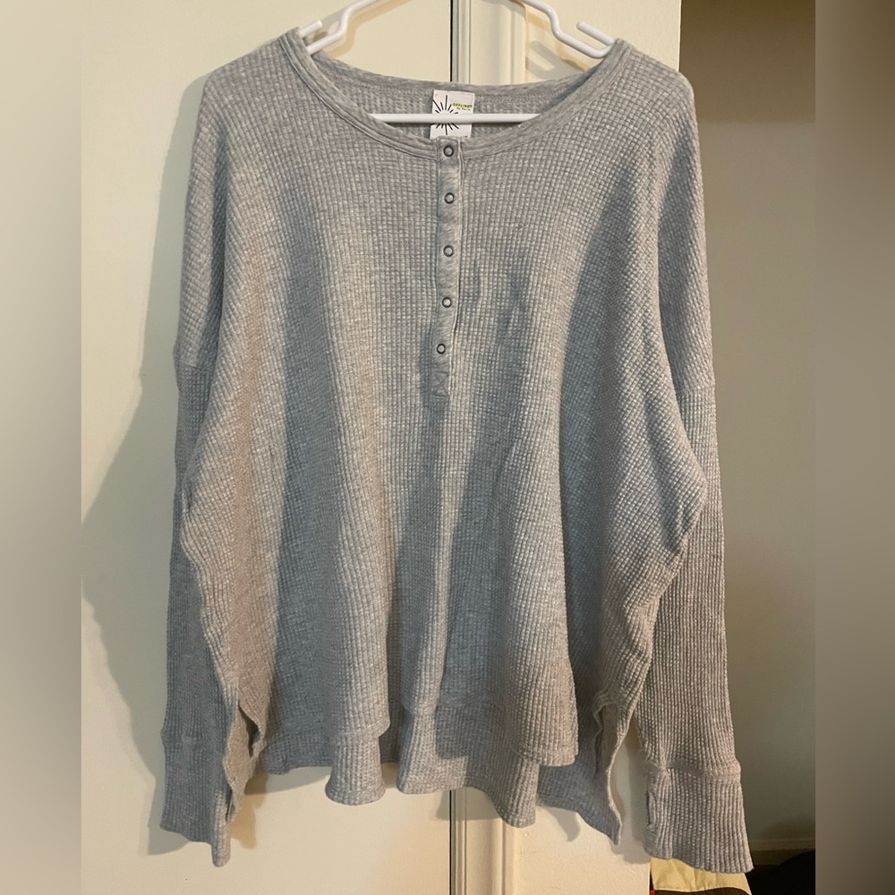 Aerie Offline Waffle Knit Top